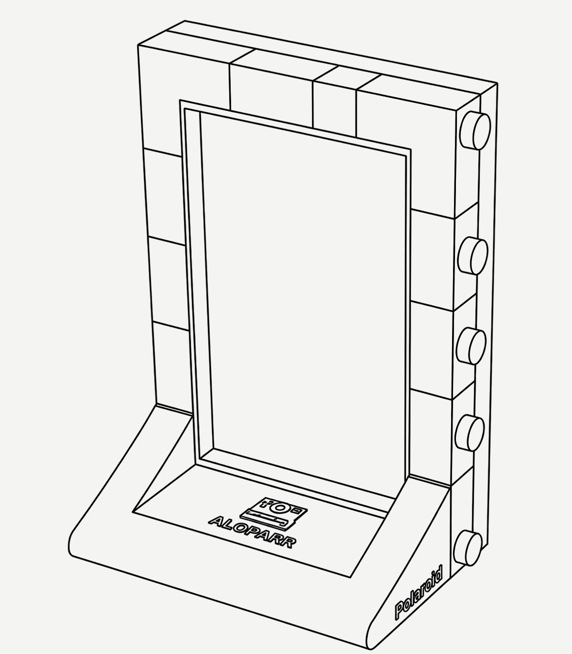 Boceto del portafotos modular